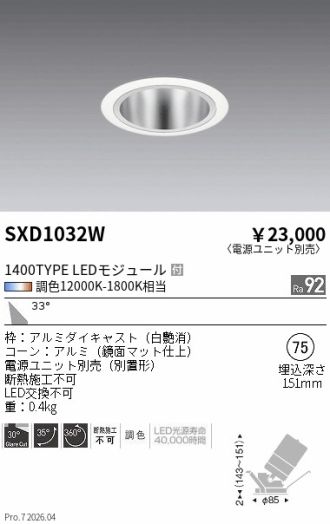SXD1032W