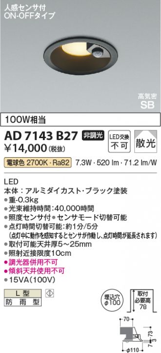 AD7143B27