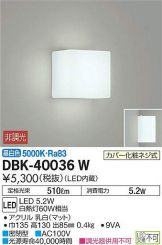 DBK-40036WDS