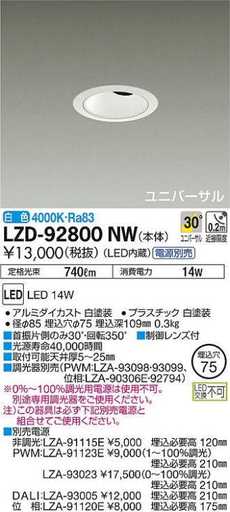 LZD-92800NW