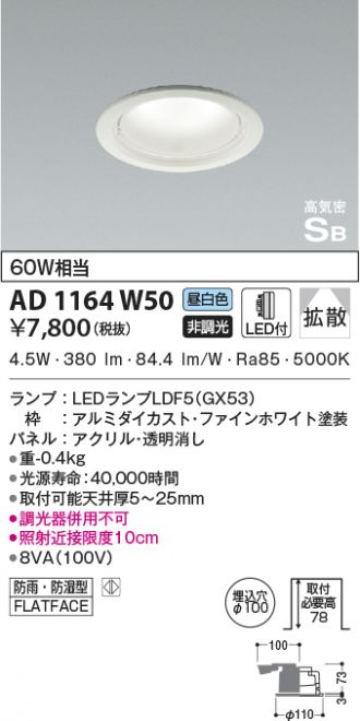 AD1164W50