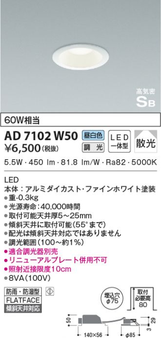 AD7102W50