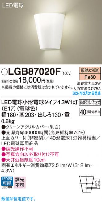 LGB87020F