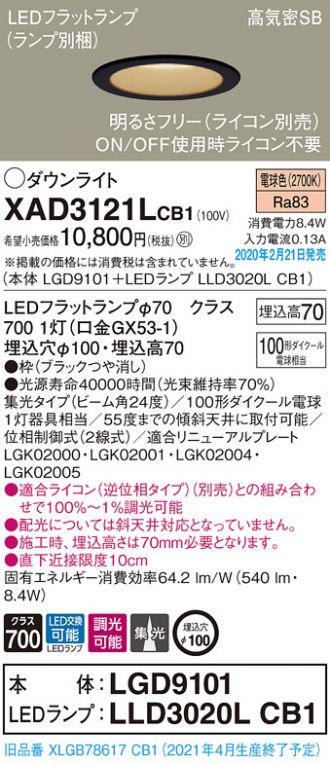 XAD3121LCB1
