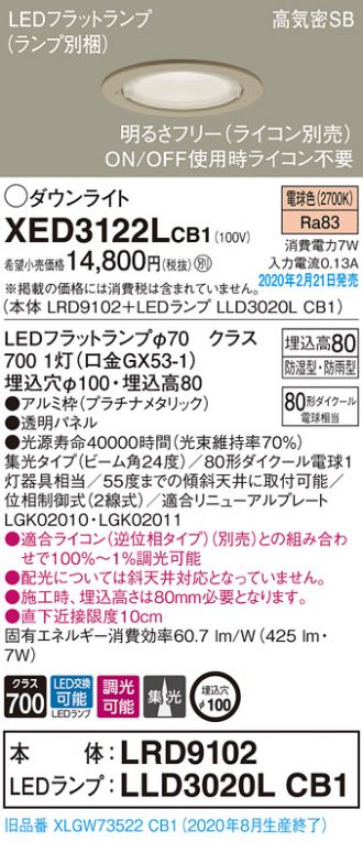 XED3122LCB1