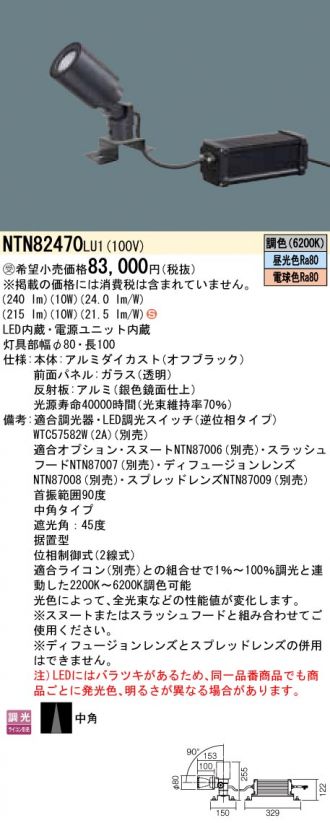 NTN82470LU1(パナソニック) 商品詳細 ～ 激安 電設資材販売 ネットバイ