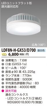 LDF8N-H-GX53D700