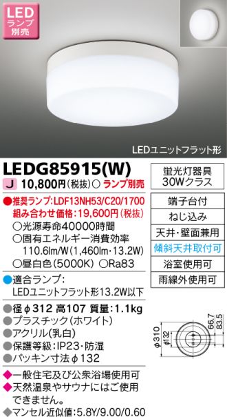 LEDG85915W